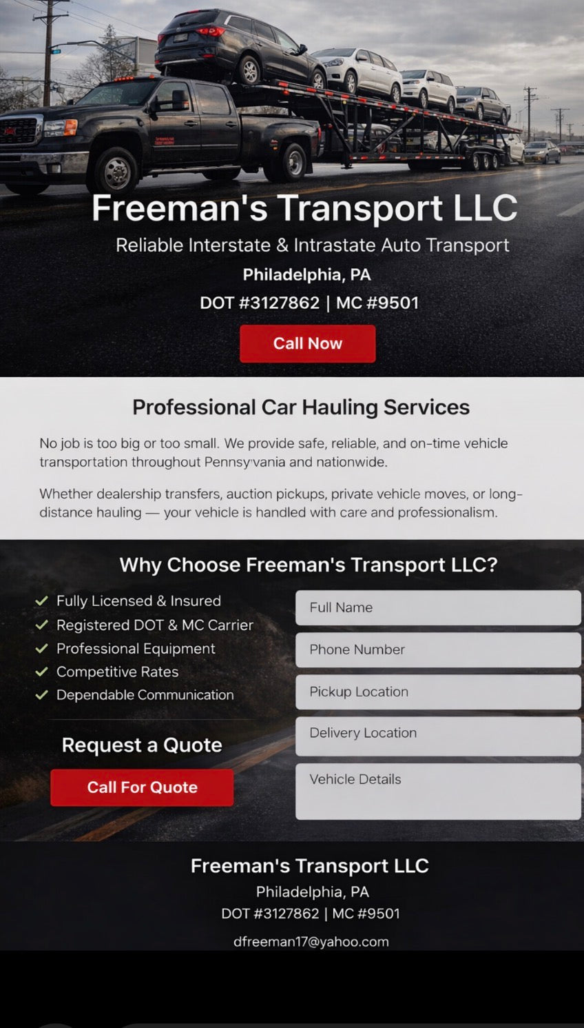 Automobile Hauling Service